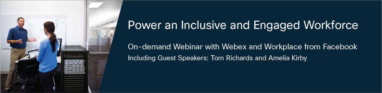 Cover image of Power an inclusive and engaged workforce with Webex and Workplace from Facebook